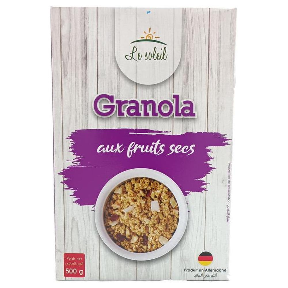 Granola aux Fruits Secs Le Soleil 500g