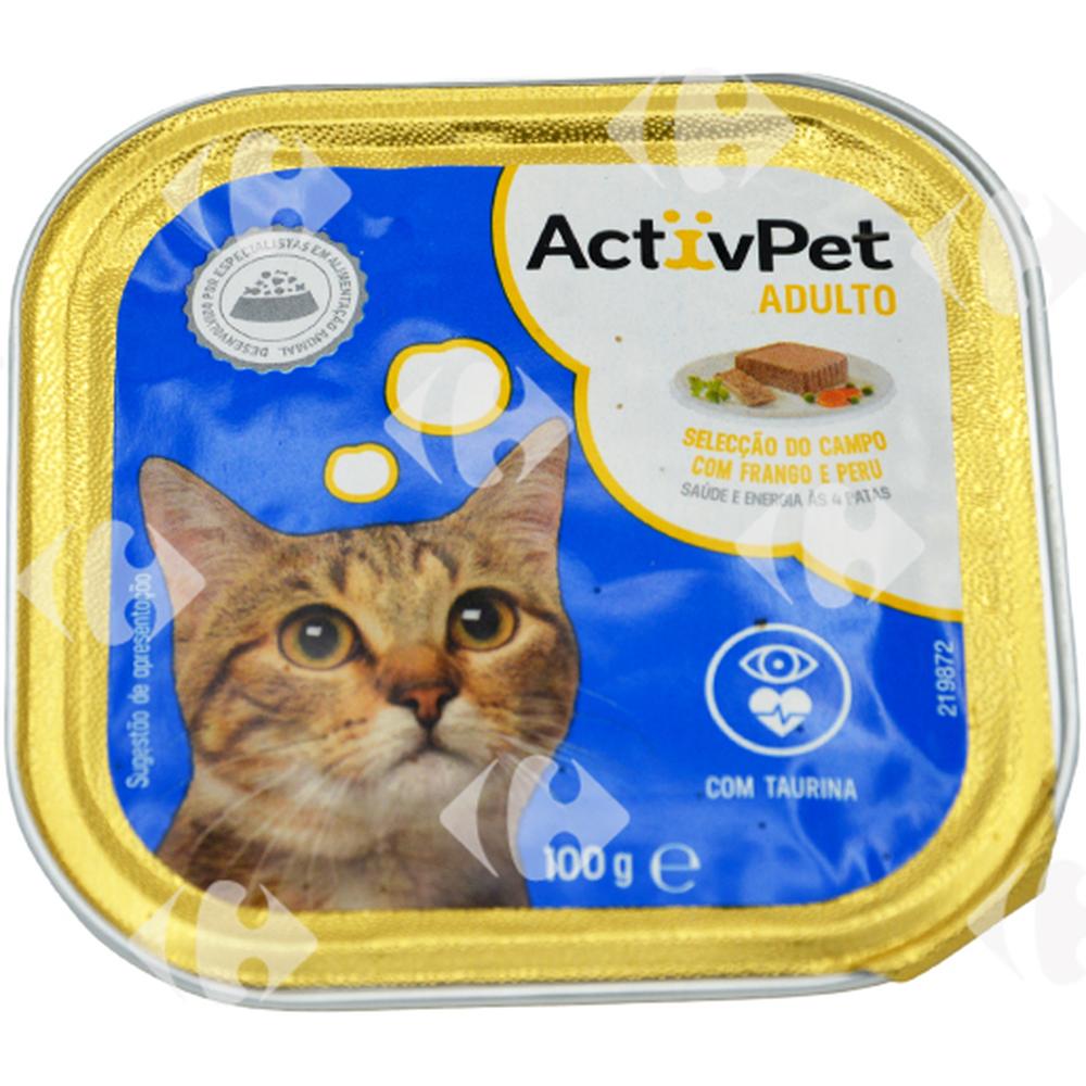 Pâtée pour Chats au Bœuf et Veau Activpet 100g