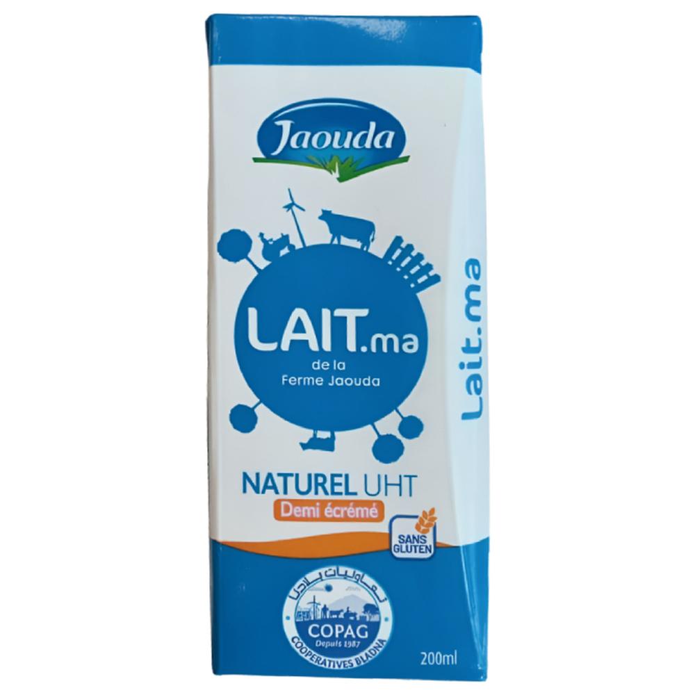 [720028] Lait UHT Demi-Écrémé Jaouda 200ml