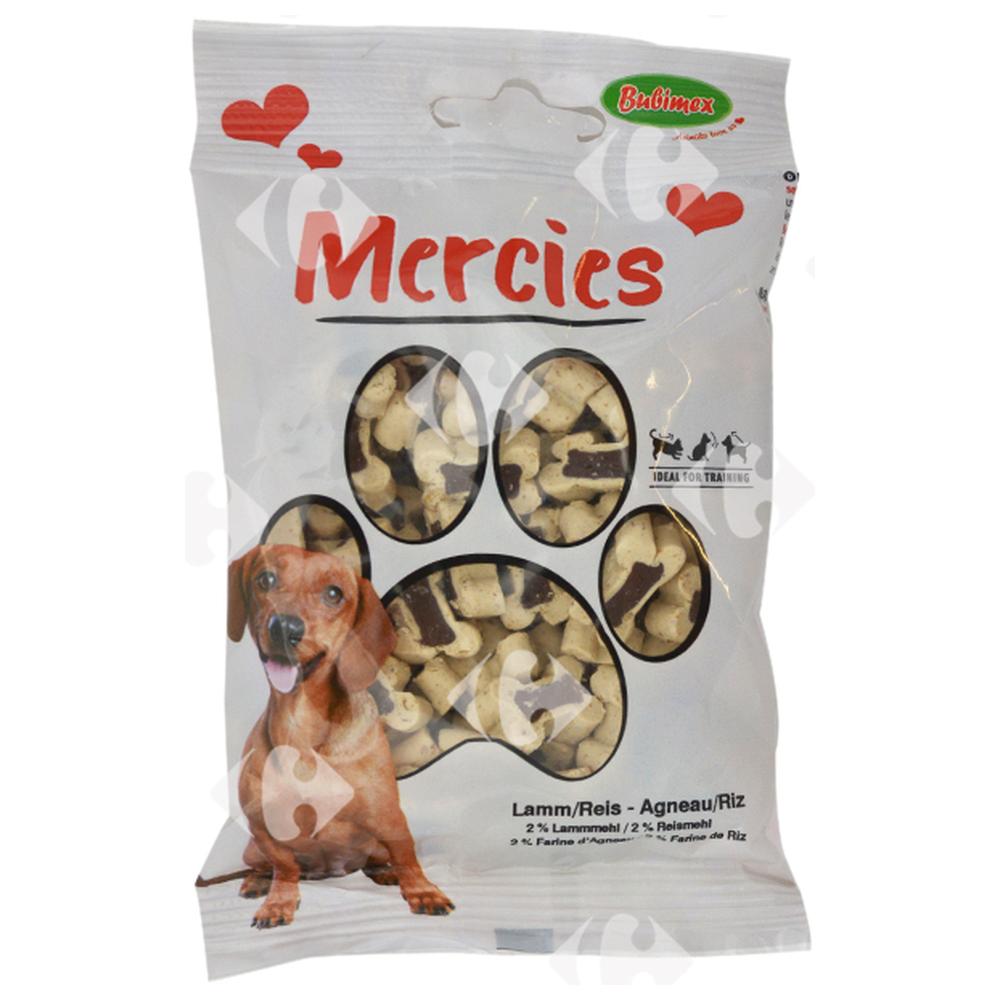 [656376] Snack pour Chiens Agneau Riz Mercies Bubimex 100g