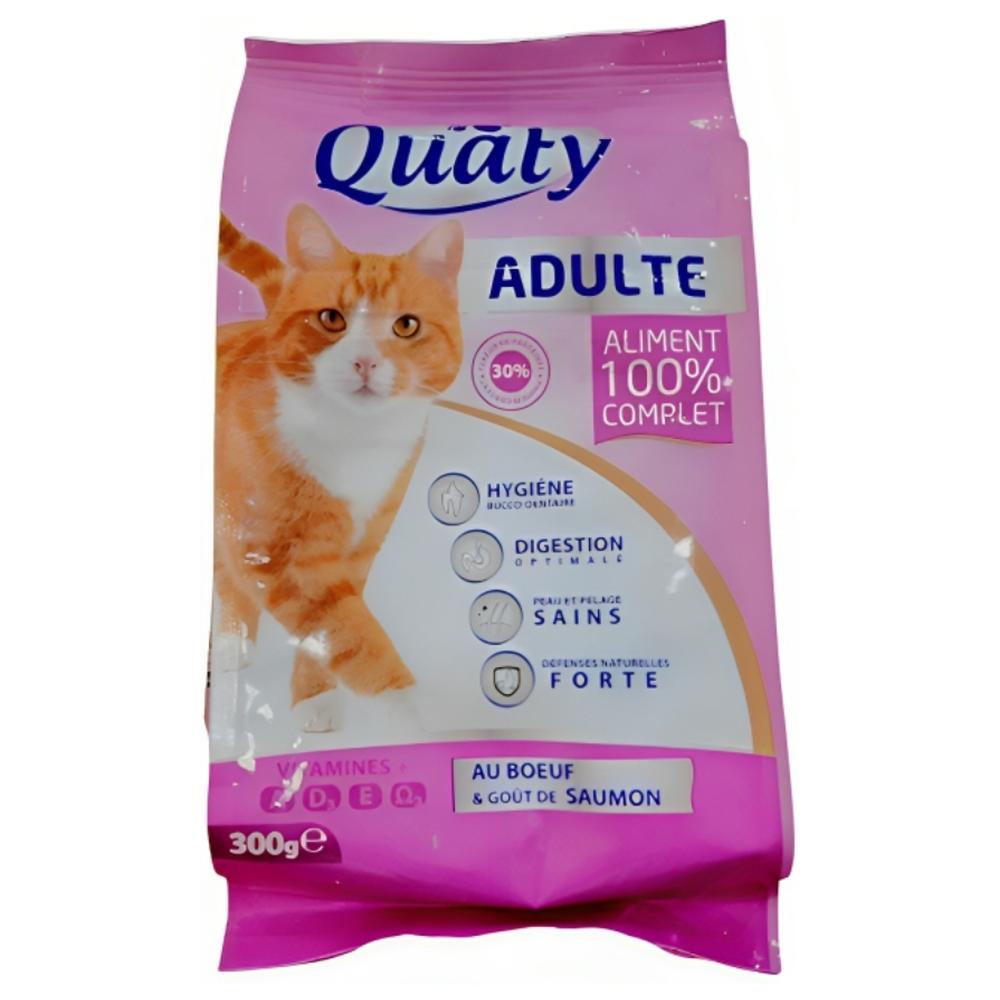 [709302] Croquettes Volaille Chats Adultes Quaty 300g