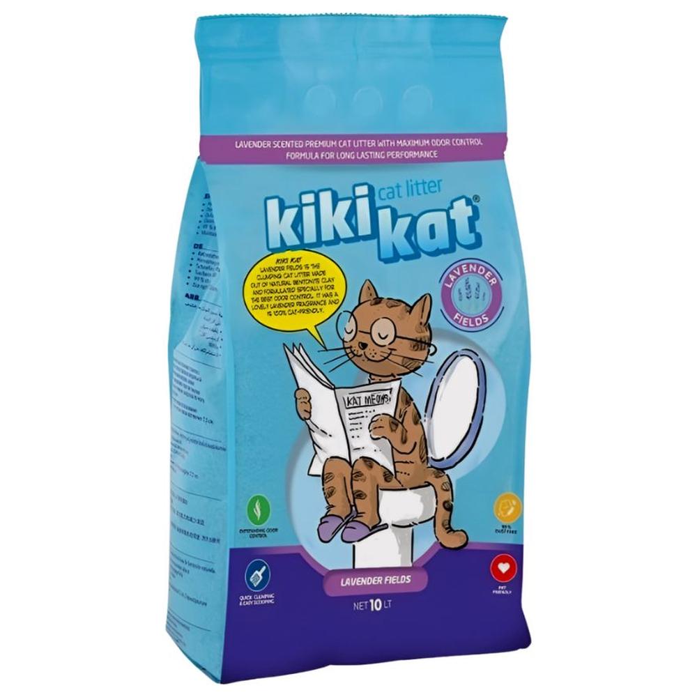 Litière Agglomérante Lavande Kikikat 10L