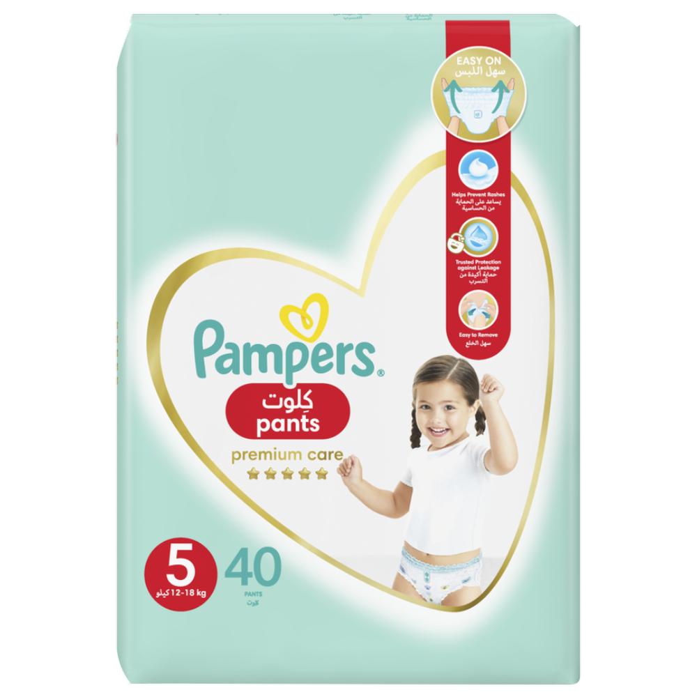 Couches-Culottes Junior Taille 5 Premium Pampers 40 Unités