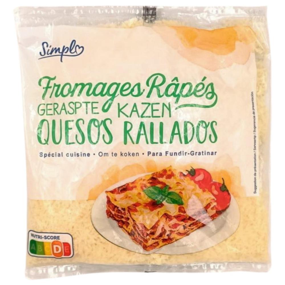 [704886] Mélange Fromage Râpé Spécial Cuisine Simpl 500g.