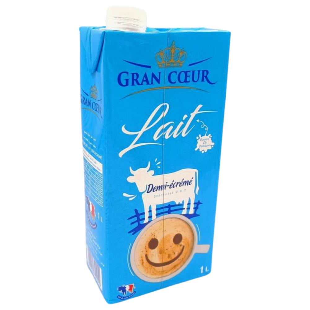 [647923] Lait UHT Demi-Ecrémé Gran Coeur 1L.