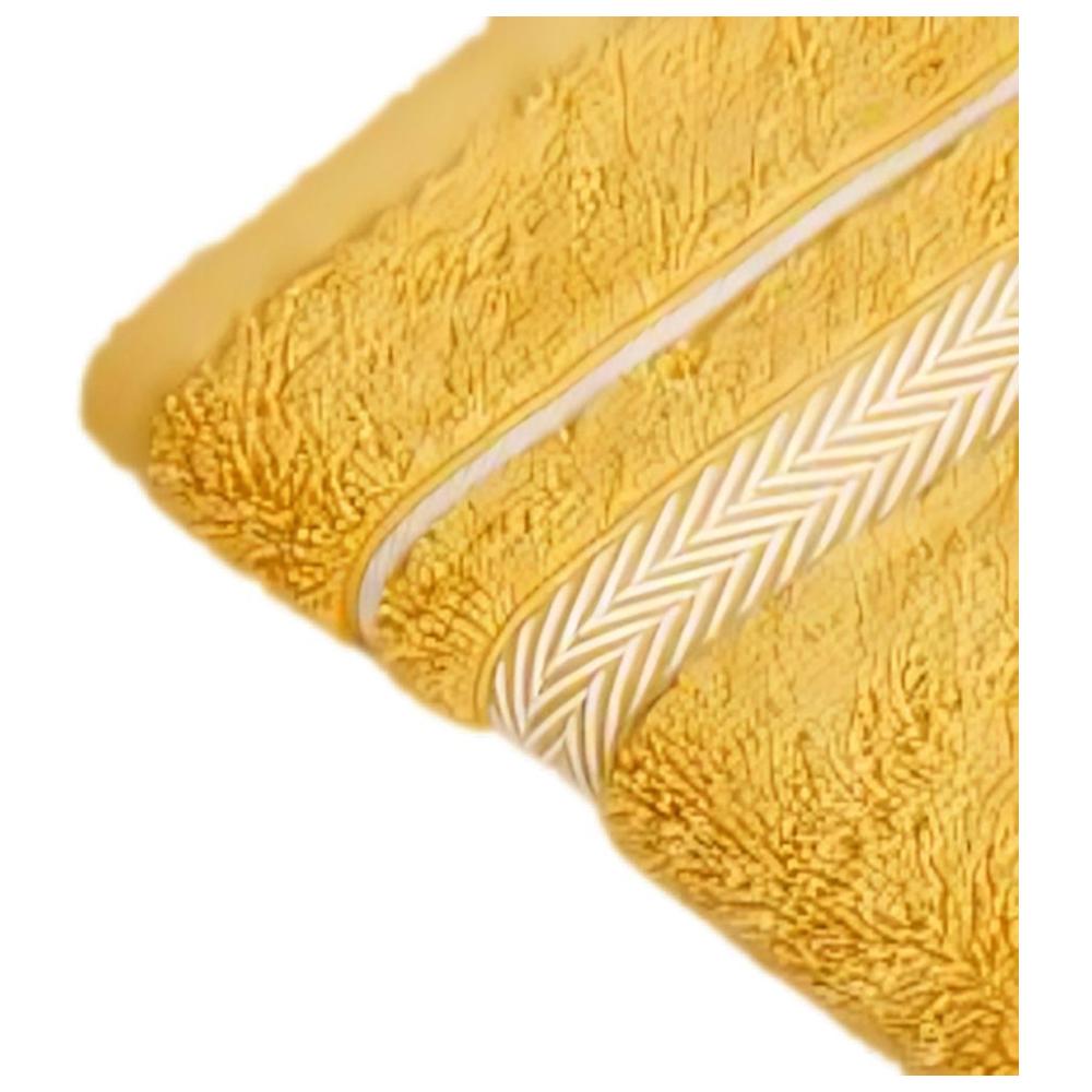 Serviette Gaia en Jaune Tex Home 50x90 cm