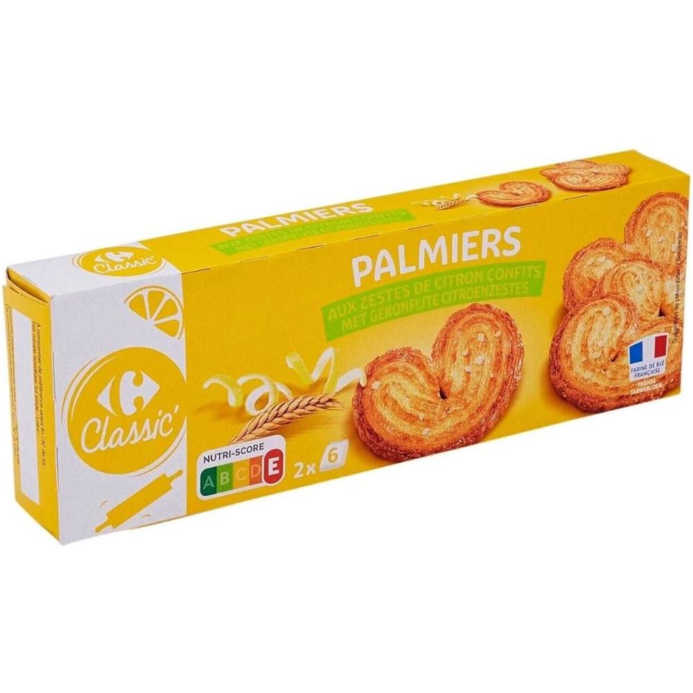 Palmiers au Citron Carrefour 100g