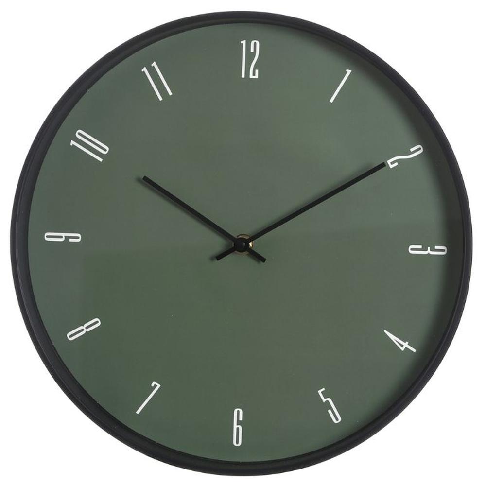 [716420] Horloge Ronde Noire Kasa 30cm