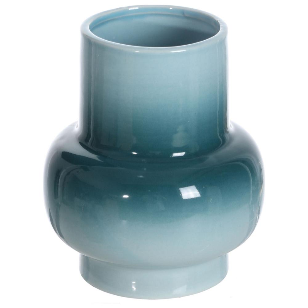 Vase en Céramique Bleu Dégradé Kasa 13 x 15 cm