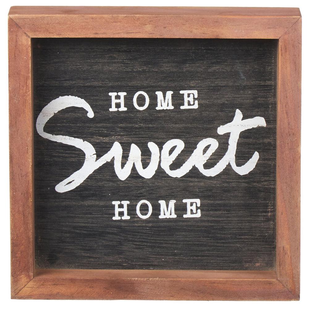 Cadre Décoratif Home Sweet Home Kasa 15x15cm