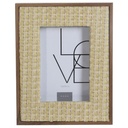 Cadre Photo en Osier MDF Kasa 10x15 cm