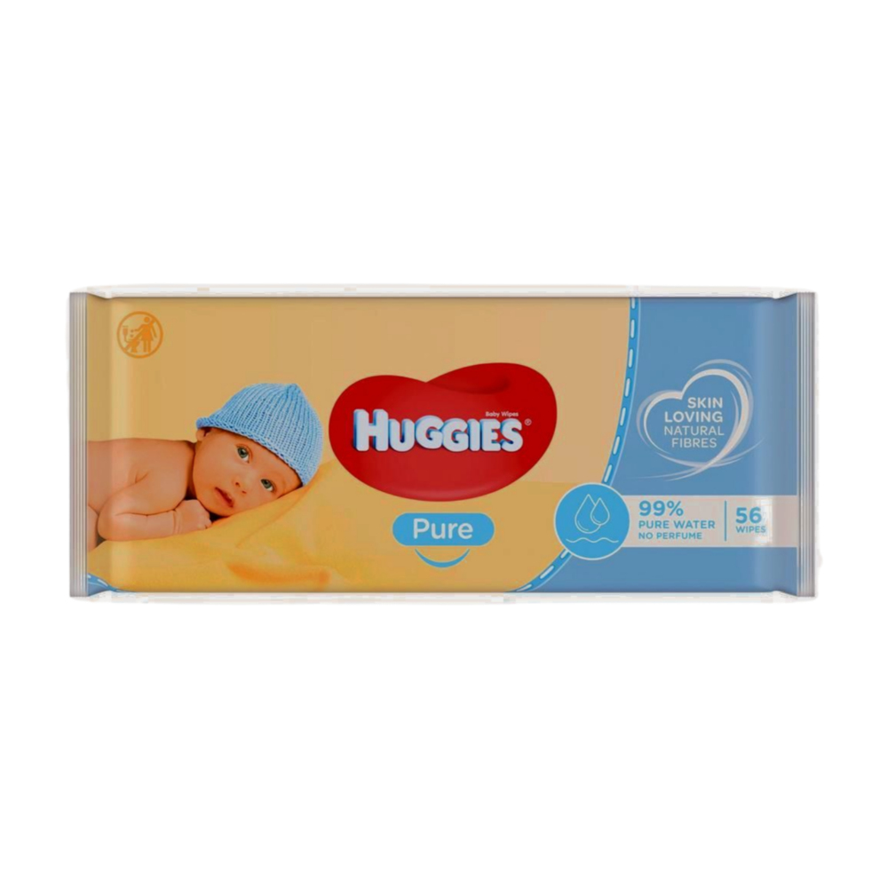 [547031] Lingette Huggies Pure 56 unités.