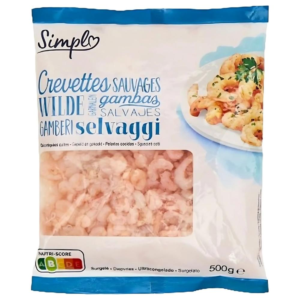 [596857] Crevettes Décortiquées Cuites 300/500 Carrefour 500g