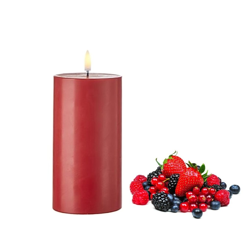 Bougie Cylindrique Fruits Rouges