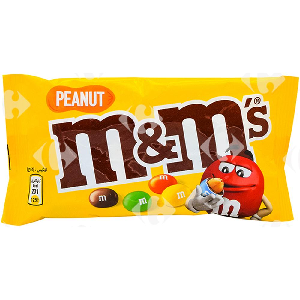 [4104] Billes Chocolat au Lait et Cacahuètes M&M'S 45g