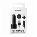 Chargeur de Voiture Samsung 2 ports USB 15W avec câble noir