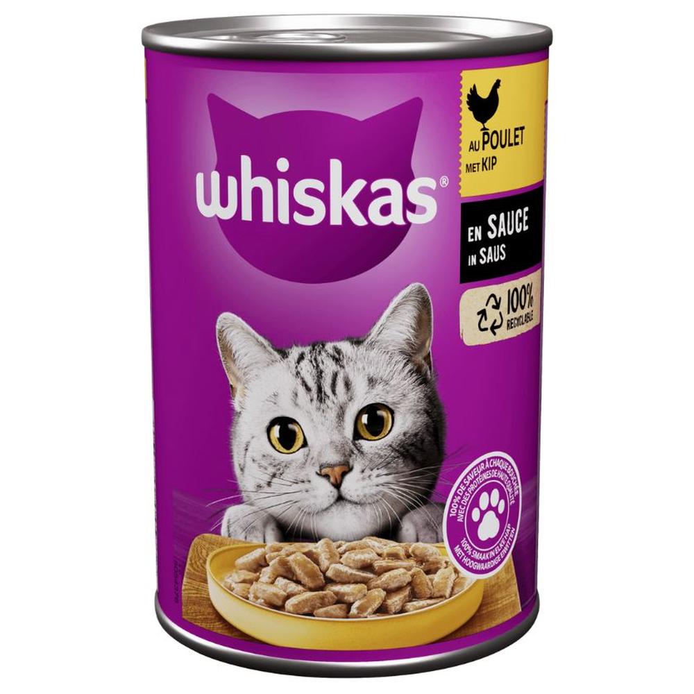 Bouchées Poulet Chat Adulte Whiskas 400g