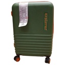 Valise Rétro 4 Roues Vert Explorer Petit Modèle 60cm