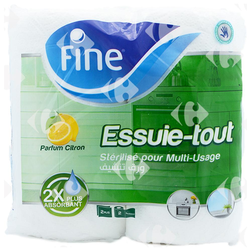 [543138] Essuie-Tout Stérilisé Super Absorbant Citron 2 Plis Fine 2 unités