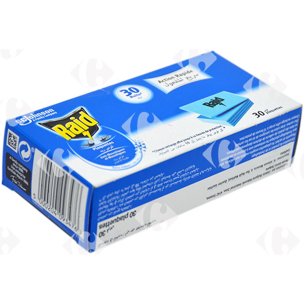 [5989] Insecticide Recharges Plaquettes Raid 30 unités.