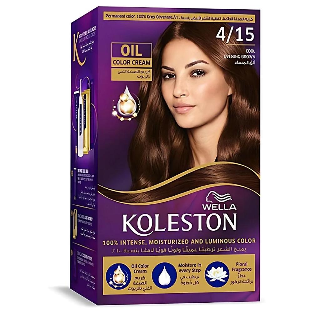 Coloration Crème Marron Evening 4/15 Koleston