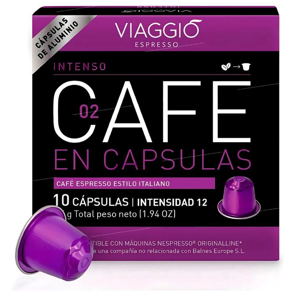 Café Capsules Aluminium Viaggio Intenso Intensité 12