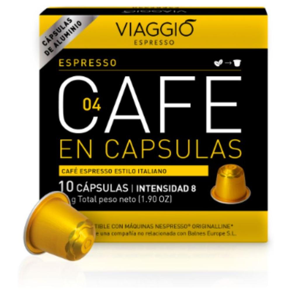Café Capsules Aluminium Viaggio Espresso Intensité 8
