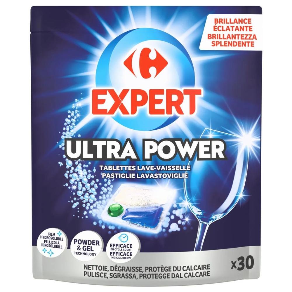 [732628] Tablettes Lave-Vaisselle Ultra Power Carrefour 30 unités
