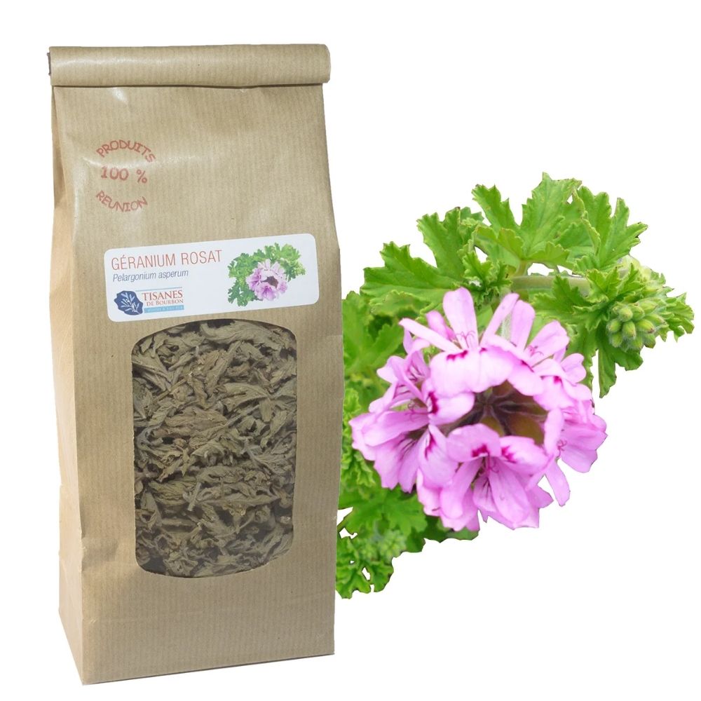 Géranium Rosat Sachet Bio Tisanes de Bourbon 20g