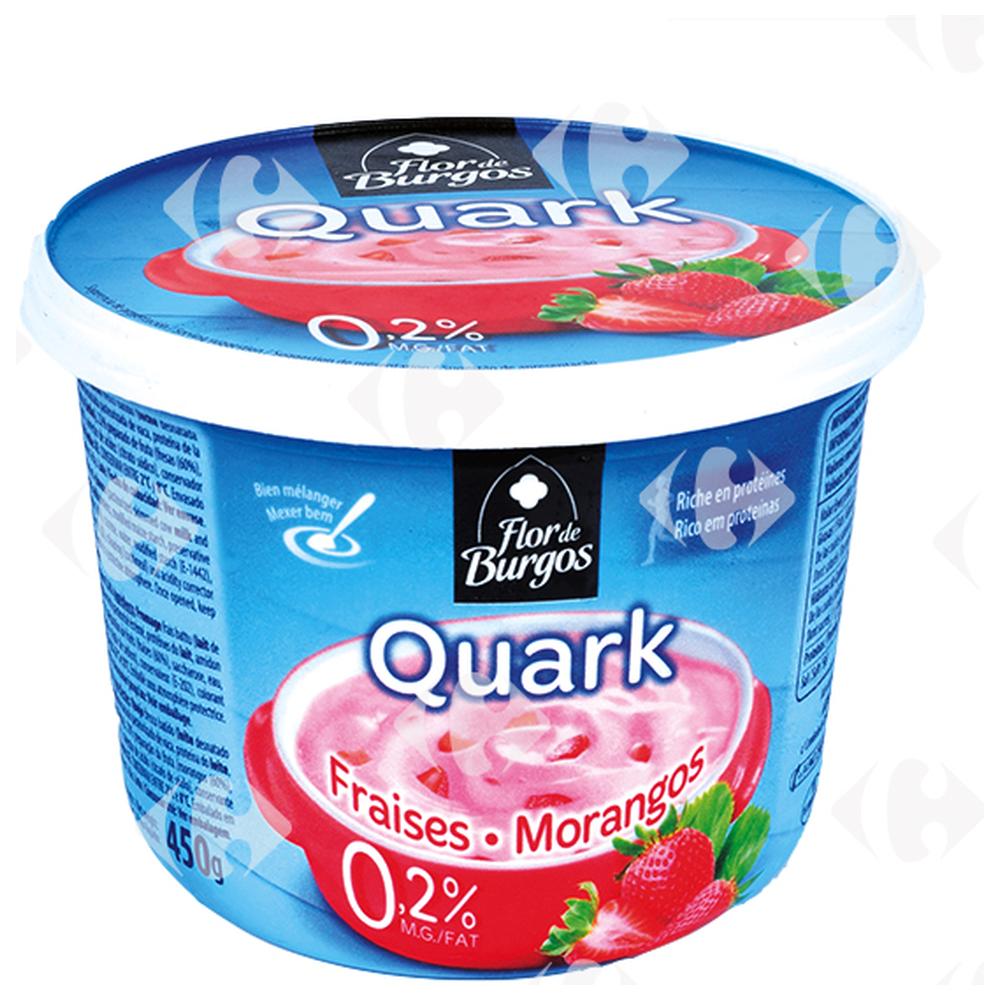 [628394] Fromage Frais 0% Fraise Quark Flor de Burgos 450g