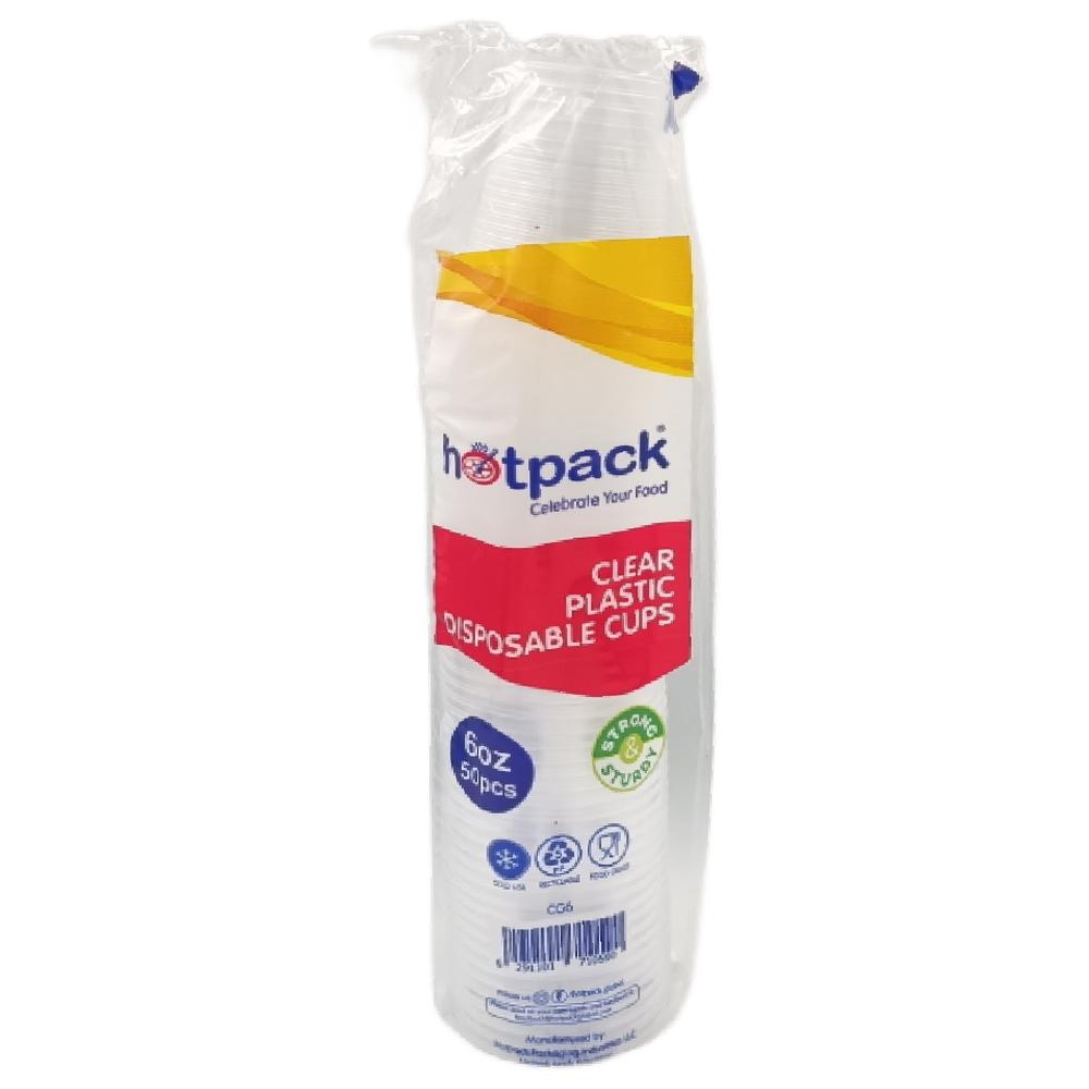 [708032] Gobelet Plastique Transparent 18cl 50 unités