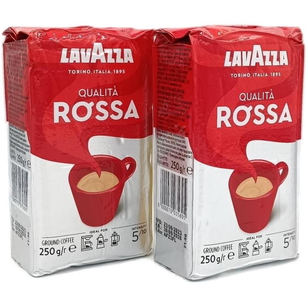 [715543] Lot de 2 Cafés Moulus Qualità Rossa Lavazza 250g