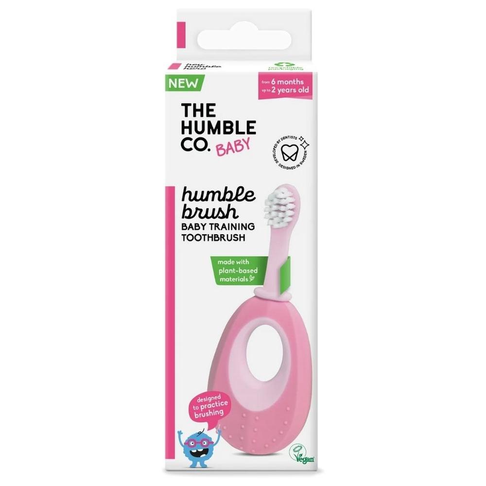 [729482] Brosse à Dents Bébé Rose The Humble 1 unité
