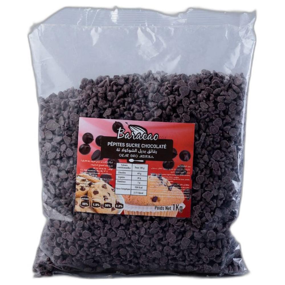 [725713] Pépites de Sucre Chocolatées Baracao 1kg