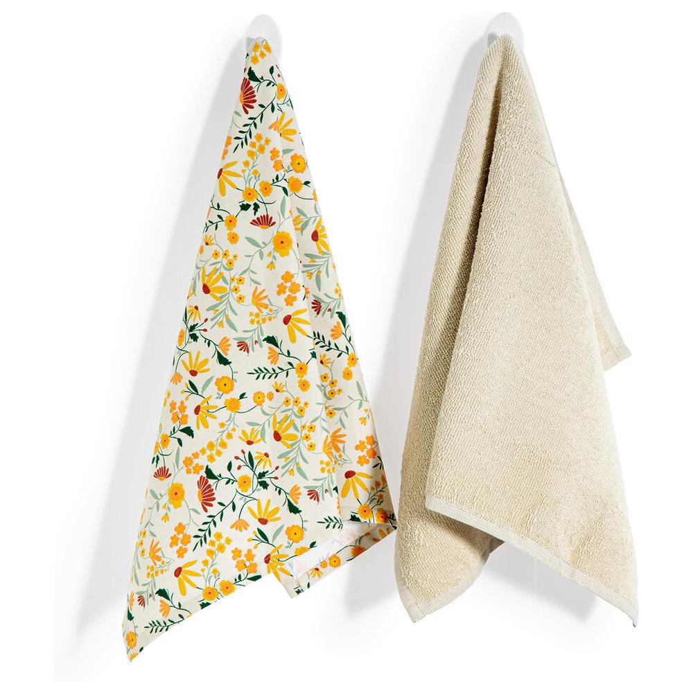 Set 2 Torchons Beige Cottage 40x60cm