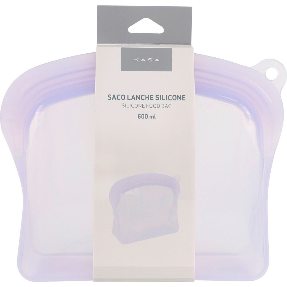 [732046] Porte-Sandwich en Silicone Lilas Kasa 60cl