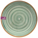 Assiette Plate Porcelaine Verte Crato Kasa 27 cm