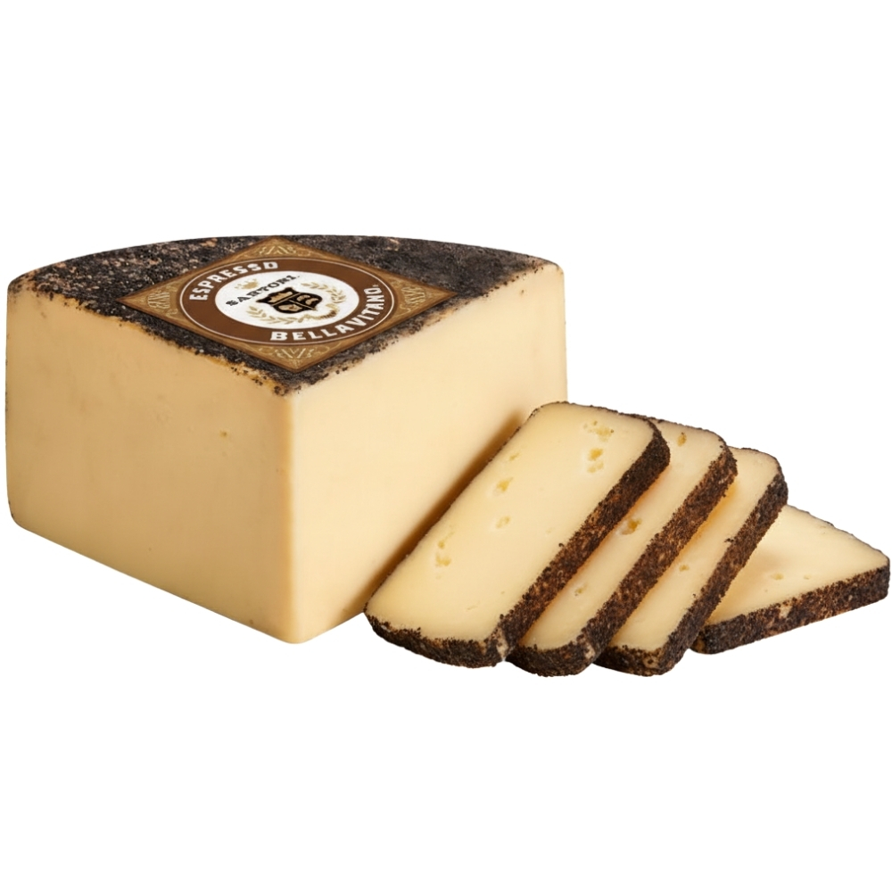 [700942] Fromage 1/4 Meule Bellavitano Espresso Past Sartori 200g