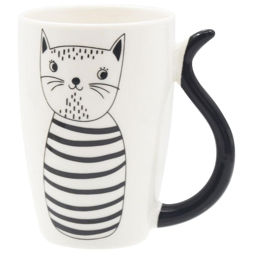 Mug Porcelaine Chat Rayé Kasa 38cl