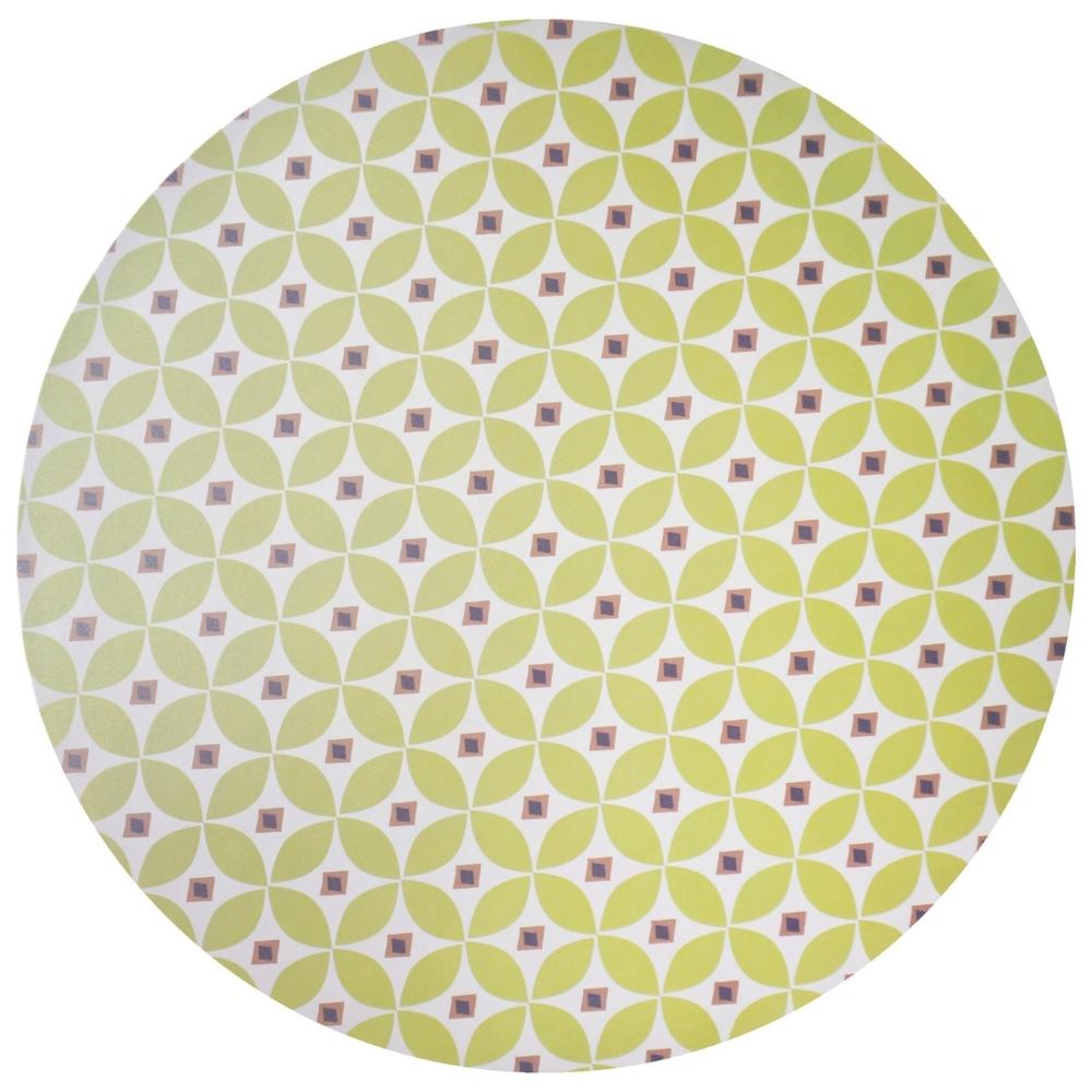 [721760] Set de Table Rond Vert/Bleu Kasa 38 cm