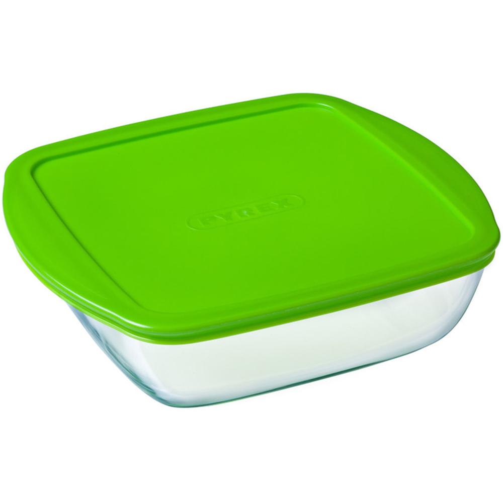 [278939] Plat Carré avec Couvercle Pyrex 25x22cm