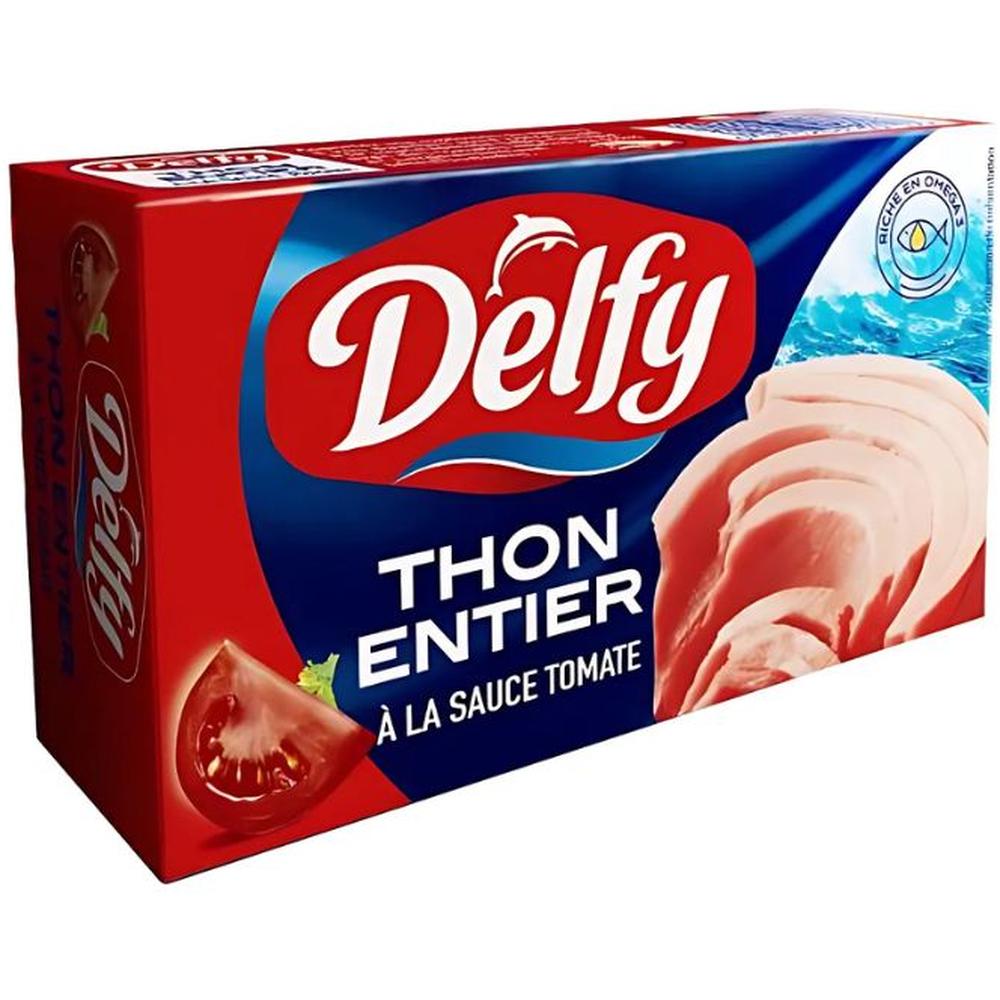 [721401] Thon Entier à la Sauce Tomate Delfy 125g