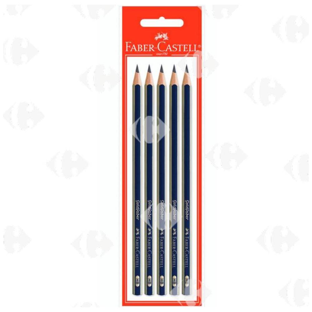 Crayon graphite Goldfaber Faber Castell HB 5 unités