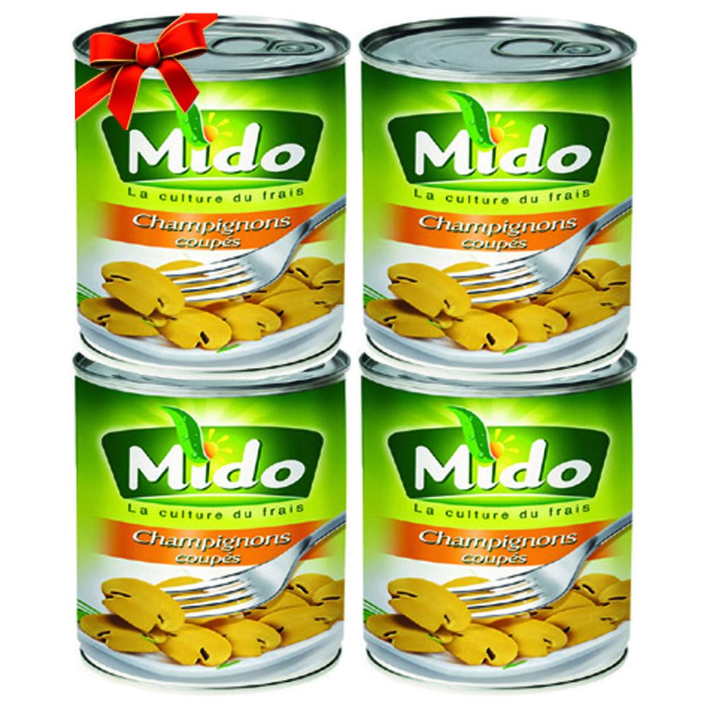 [365735] Lot Champignons Émincés Mido 1/4 3+1 Gratuit