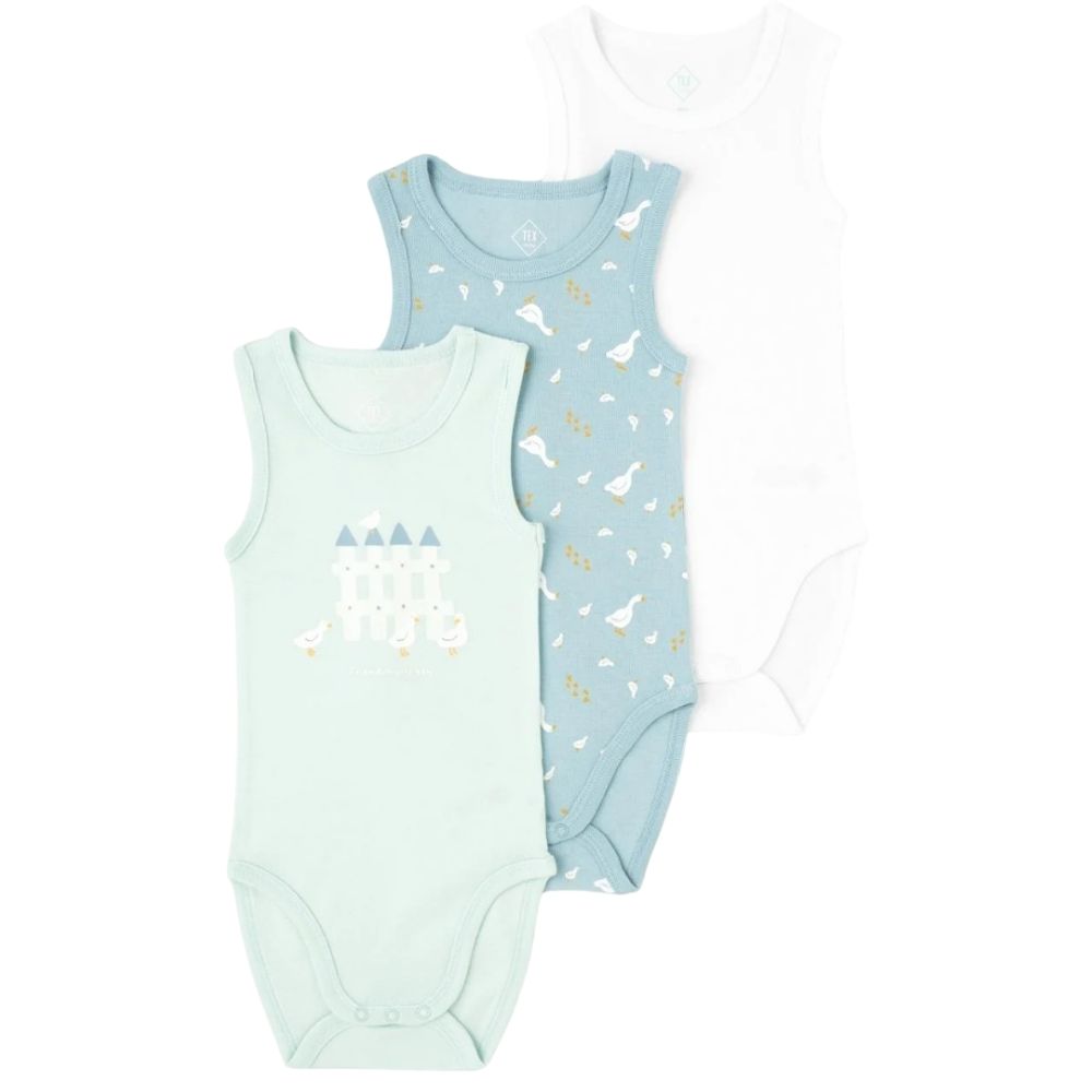[710441] Body pour Bébé Turquoise 3 Pièces