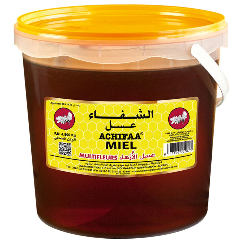 [517559] Miel Multifleurs Seau Achifaa 4,5kg