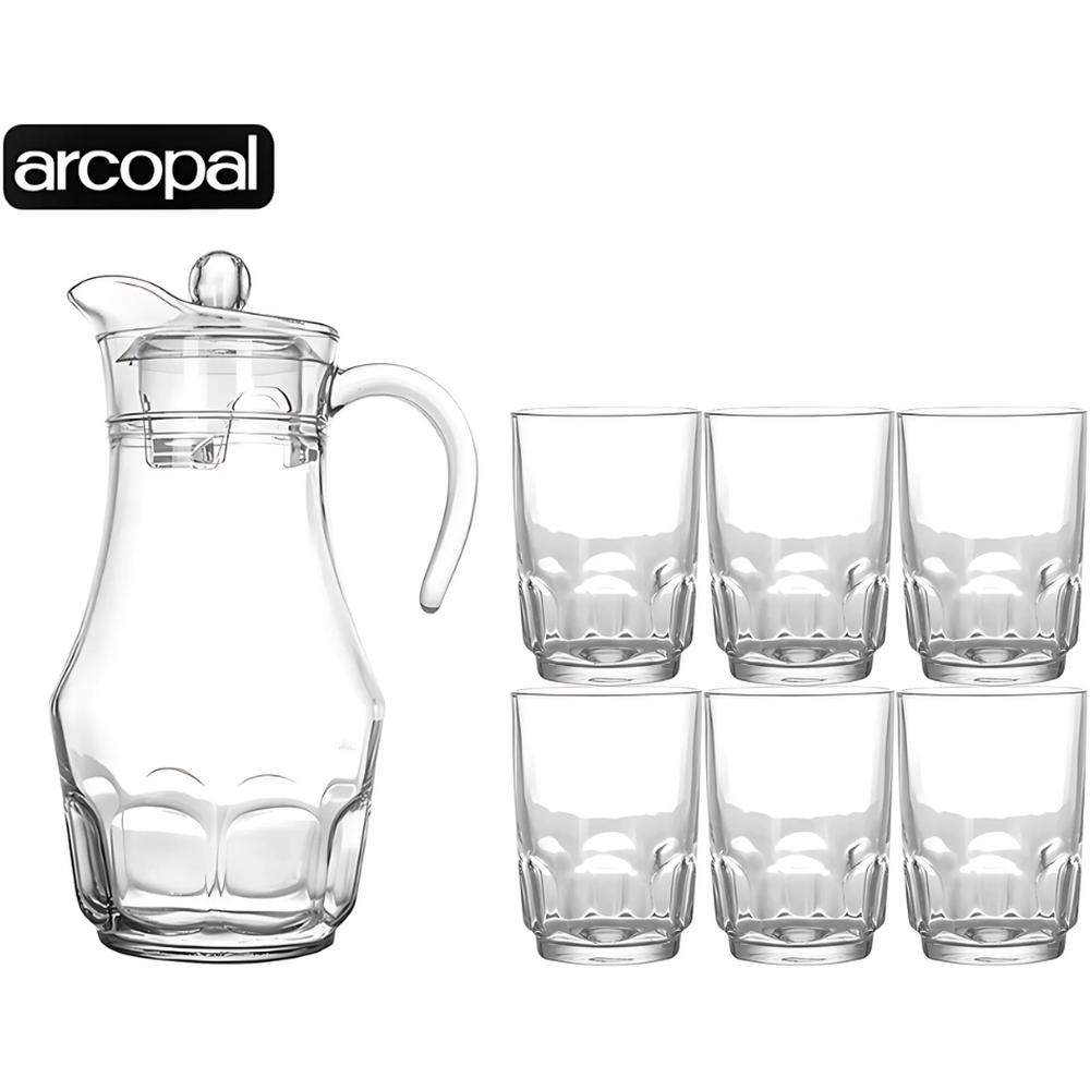 [715717] Set à Boissons Arcopal Roc Pichet 1,8L 6 Verres 250ml