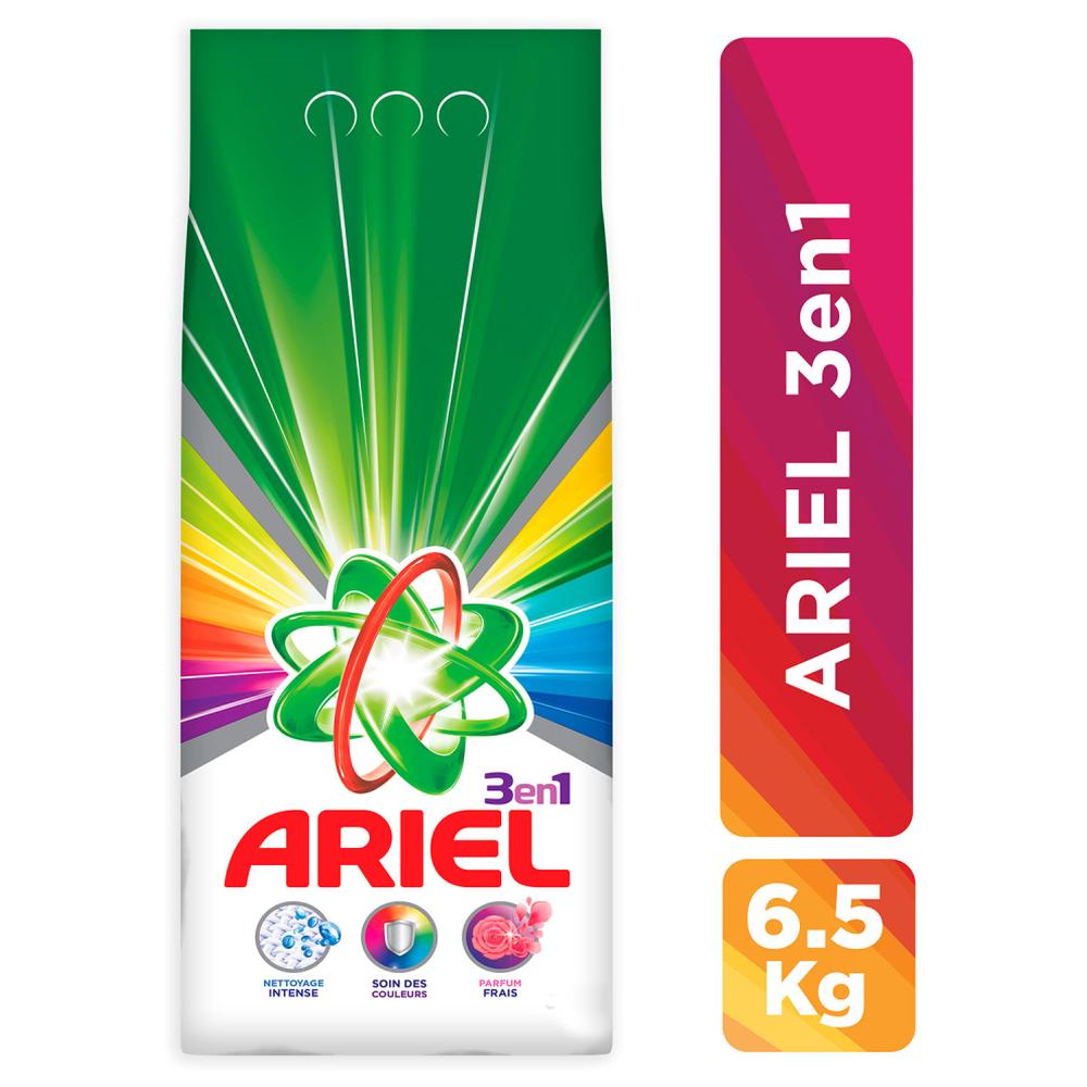 [671242] Lessive en Poudre Machine 3en1 Ariel 6,5 Kg.