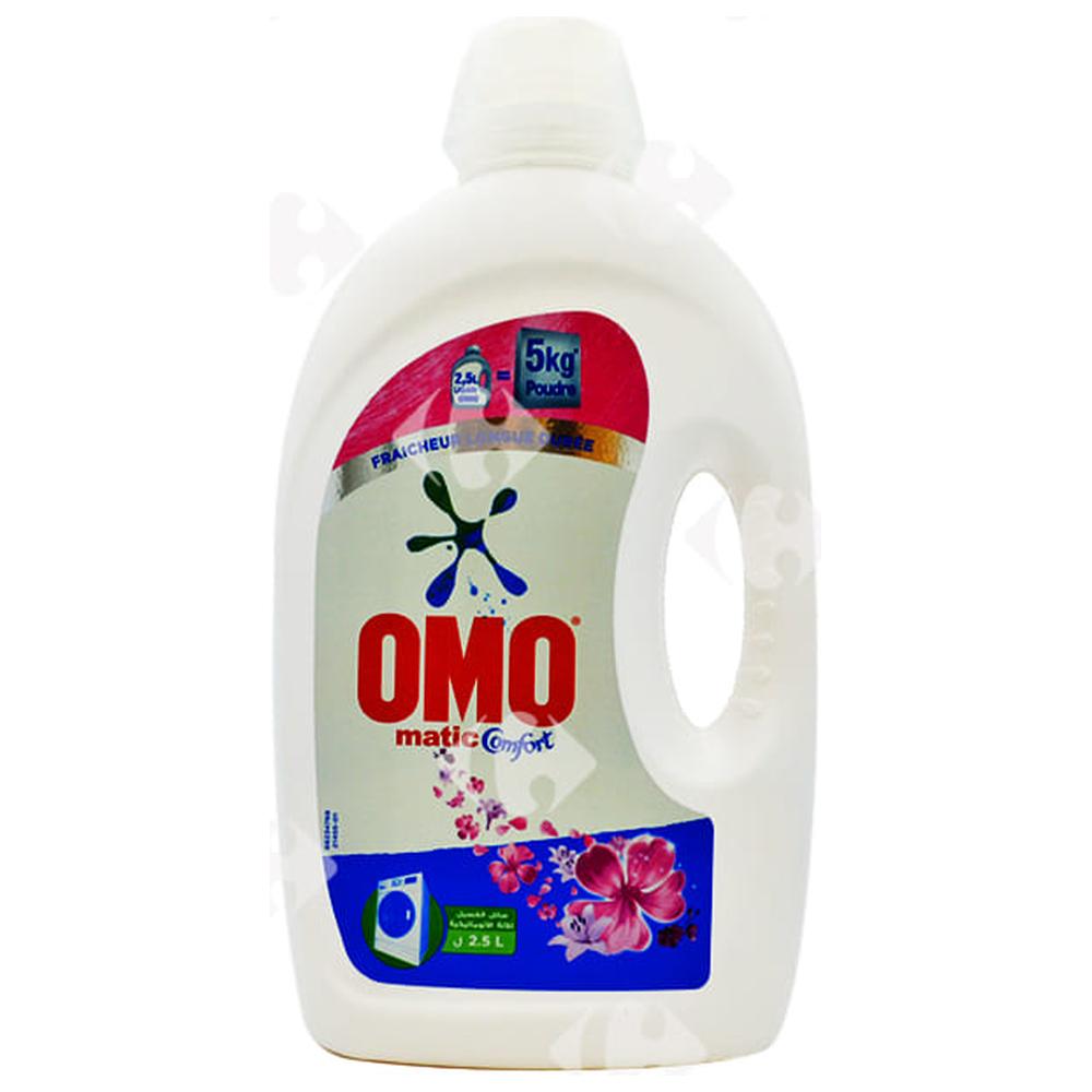 Détergent Lessive Liquide confort Omo Matic 2,5L