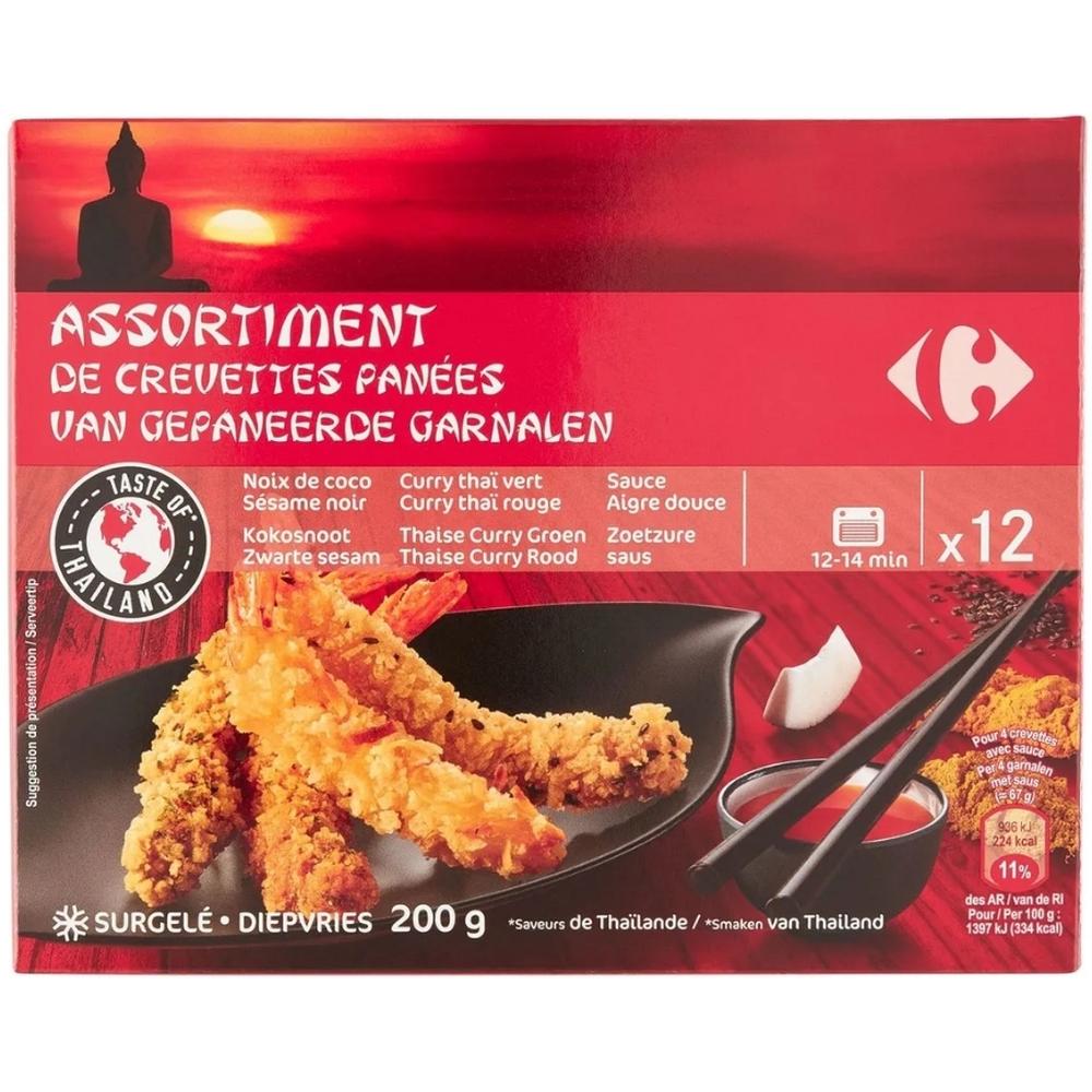 [700194] Crevettes Panées Asiatiques evec Sauce Carrefour Exo 200 g